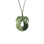 Pekapeka Pounamu Pendant