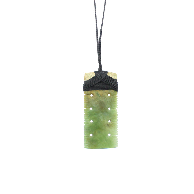 Notched Toki Pounamu Pendant