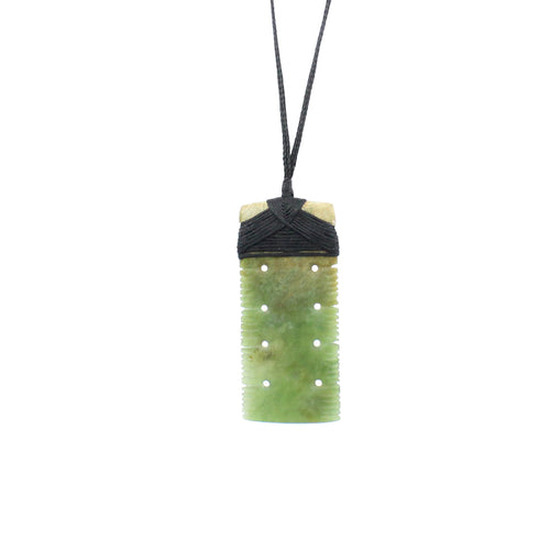 Notched Toki Pounamu Pendant