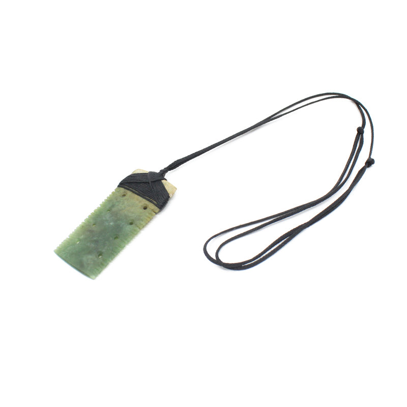 Notched Toki Pounamu Pendant