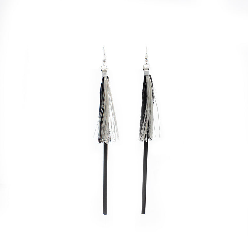 Earrings - Pokini Black | by Shona Tāwhiao