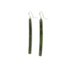 Pounamu Long Earrings | by Ric Moor