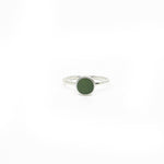 Pounamu & Sterling Silver Ring