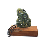 Tiki Pounamu Sculpture - Inanga Raukaraka Pounamu | by Alex Sands