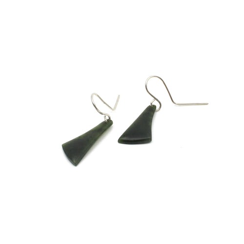 Pounamu Earrings - Small | by Ric Moor