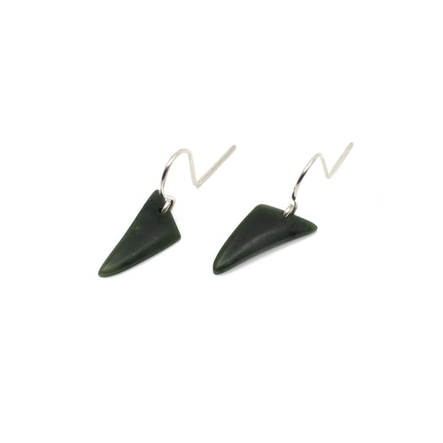 Pounamu Earrings - Small | by Ric Moor