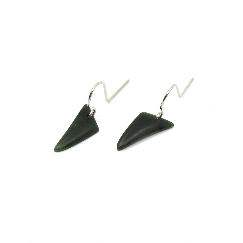 Pounamu Earrings - Small | by Ric Moor