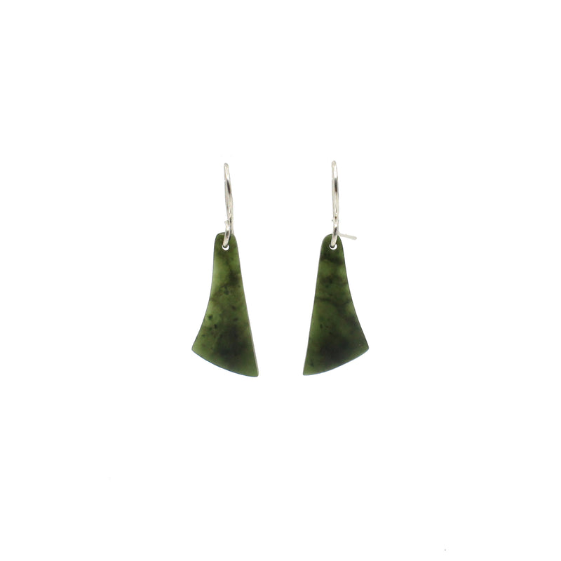 Pounamu Earrings - Small | by Ric Moor