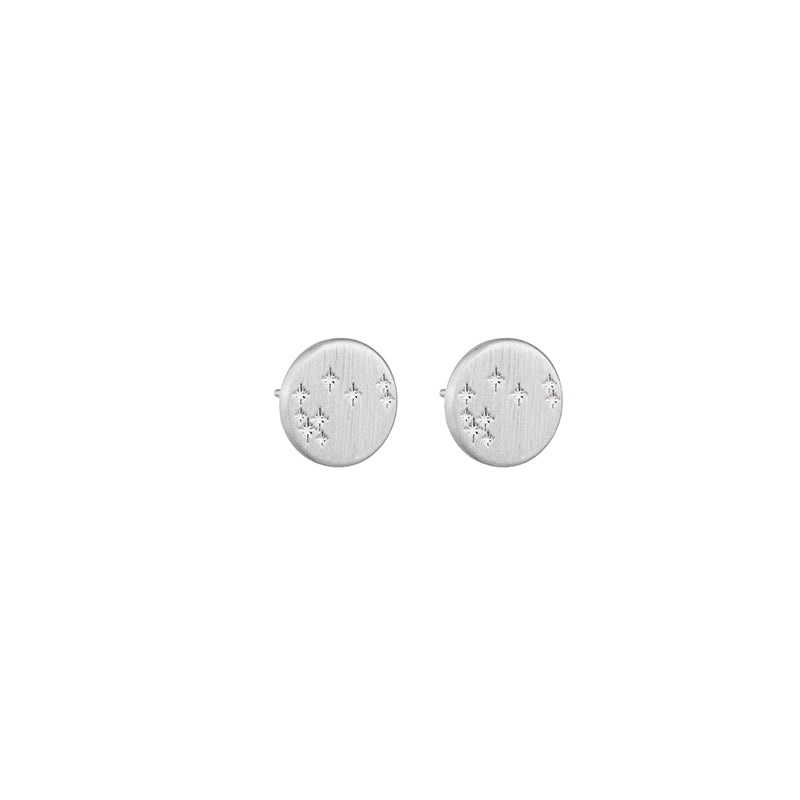 Round Mystical Matariki Stud Earrings | by Little Taonga