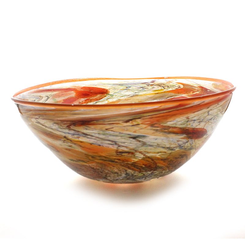 Shard Glass Bowl - Red & Orange | by Keith Grinter