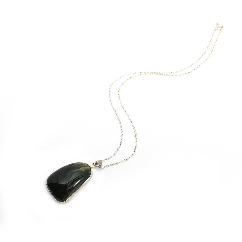 Sterling Silver Pounamu Pendant