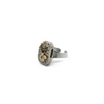 Timepiece Ring with Tiny Gold Bee | by Rainey Designs