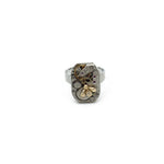 Timepiece Ring with Tiny Gold Bee | by Rainey Designs