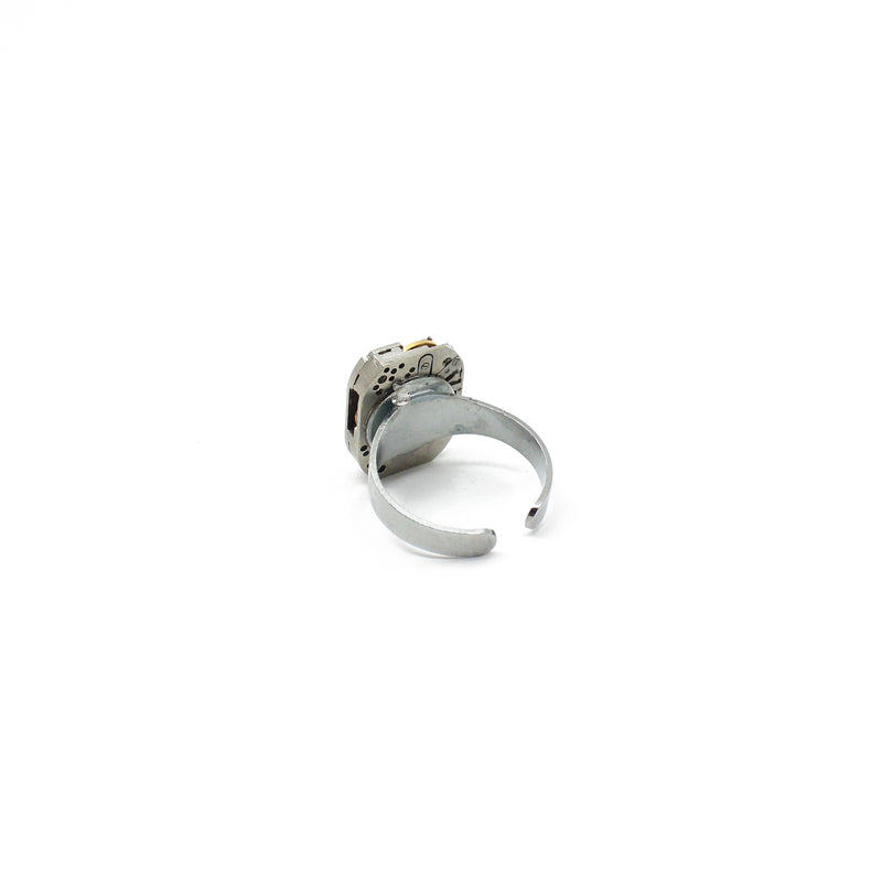 Timepiece Ring with Tiny Gold Bee | by Rainey Designs