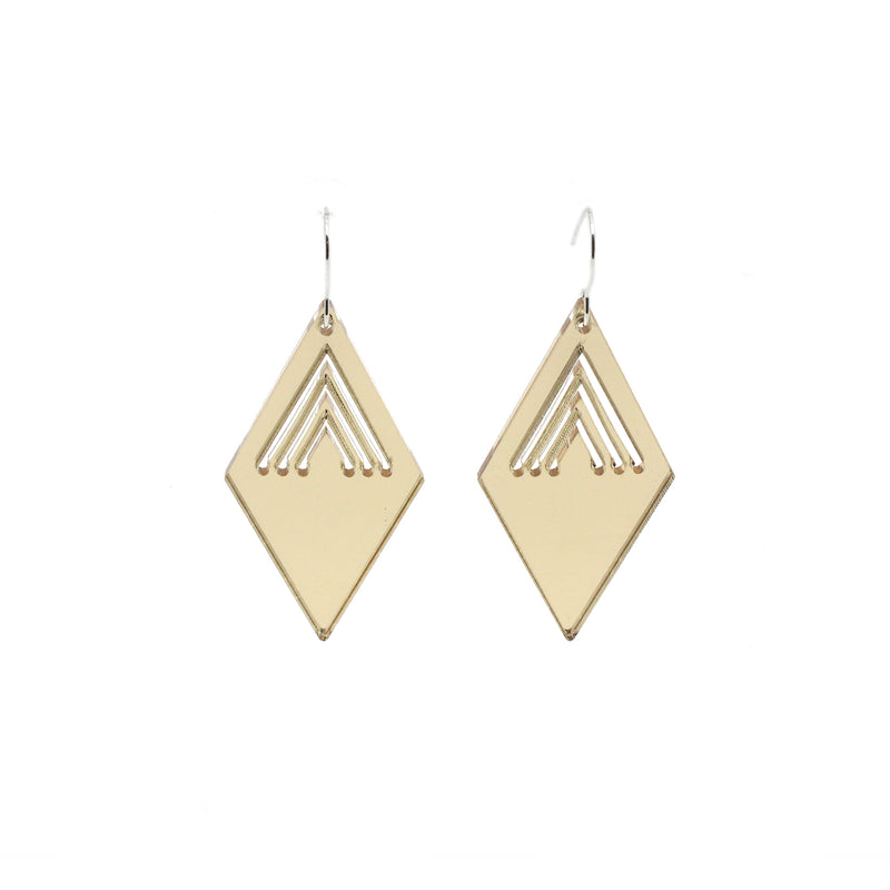 Tino Taimana Earrings - Mirror | by Nichola Te Kiri