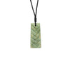 Toki Pounamu Pendant with Raranga Detail | by Ana Krakosky