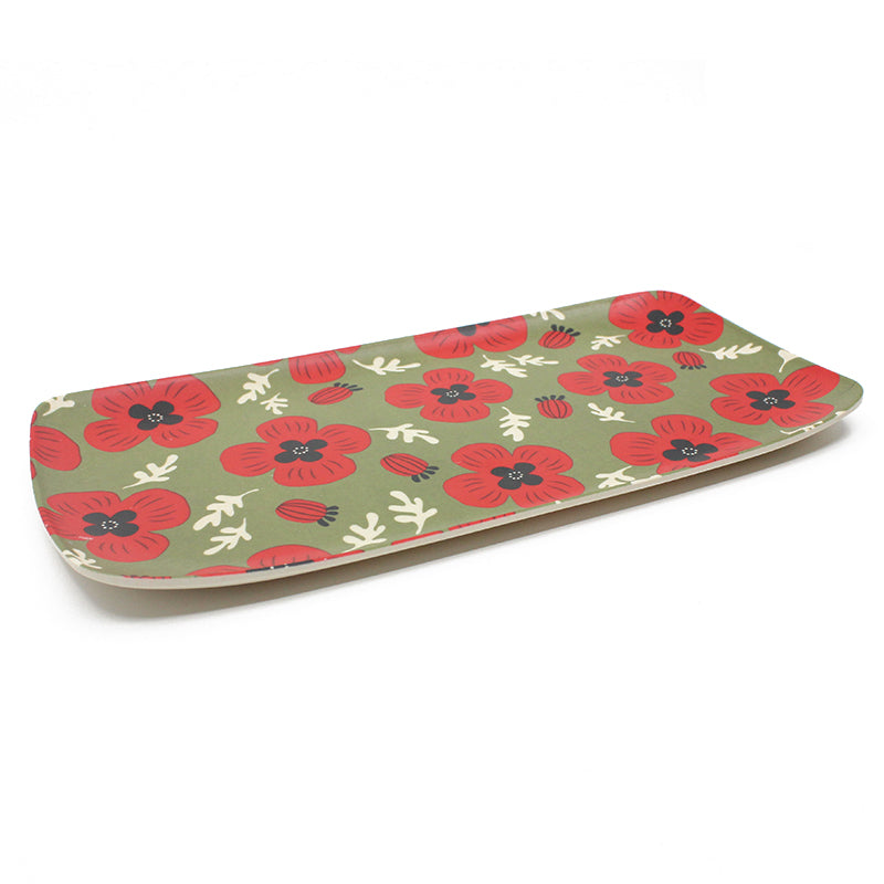 Poppy Bamboo Tray - Sage