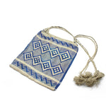 Vanuatu Pandanus Bag - Blue & Natural