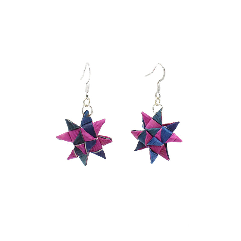 Vanuatu Earrings - Woven Star