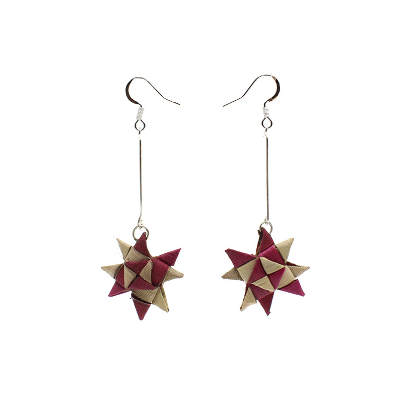 Vanuatu Earrings - Woven Star