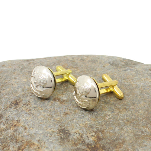 Vintage Military Button Cufflinks - RNZAF | by Rainey Designs
