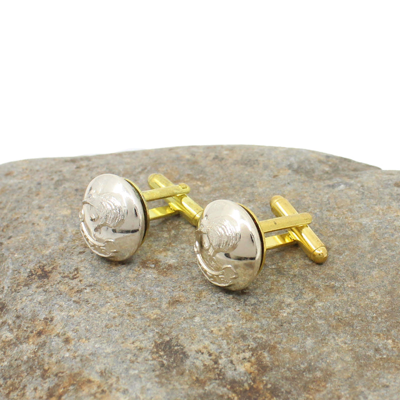 Vintage Military Button Cufflinks - RNZAF | by Rainey Designs