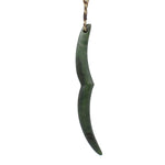 Whakakai Piko Pounamu Pendant - Large | by Karaitiana Akroyd