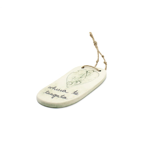 Whakataukī  Wall Hanging Small - Green | by Borrowed Earth