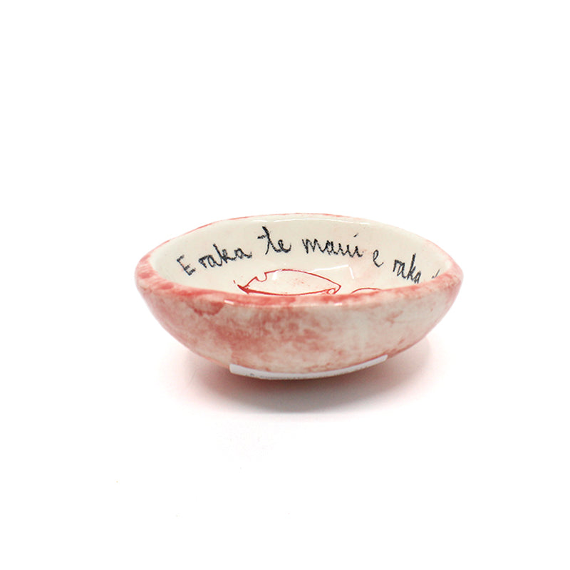 Whakataukī  Bowl Small - Red| by Borrowed Earth