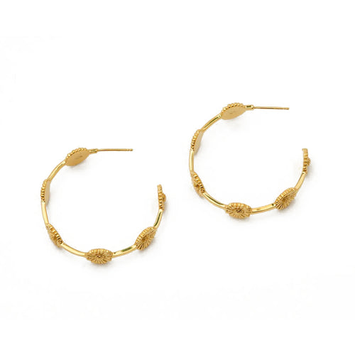 Gold Wreath Hoops | by Charlotte Penman