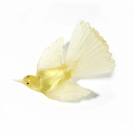 Glass Pīwakawaka - Fantail Wall Sculpture - Mystery Green | by Luke Jacomb Studio