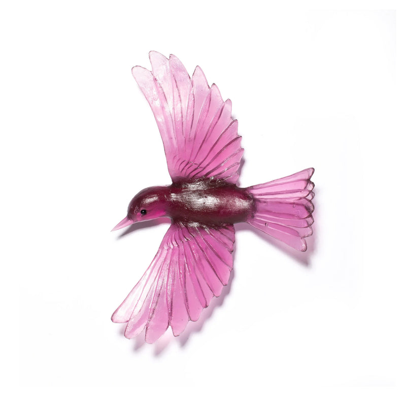 Glass Mōhua / Yellowhead Wall Sculpture  | by Luke Jacomb Studio