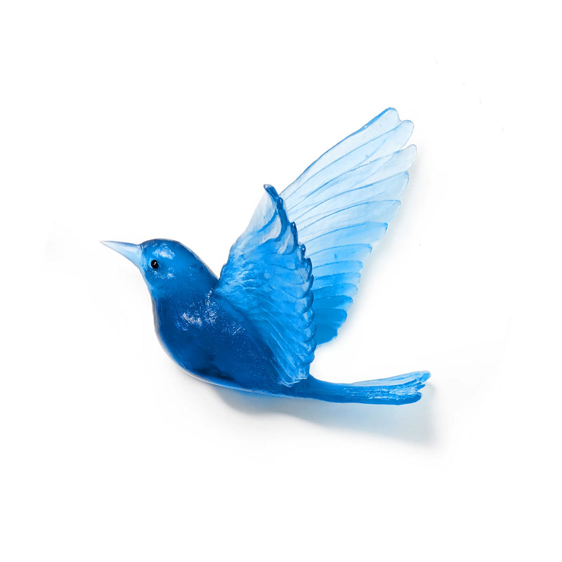 Glass Hihi / Stitchbird  Wall Sculpture  | by Luke Jacomb Studio