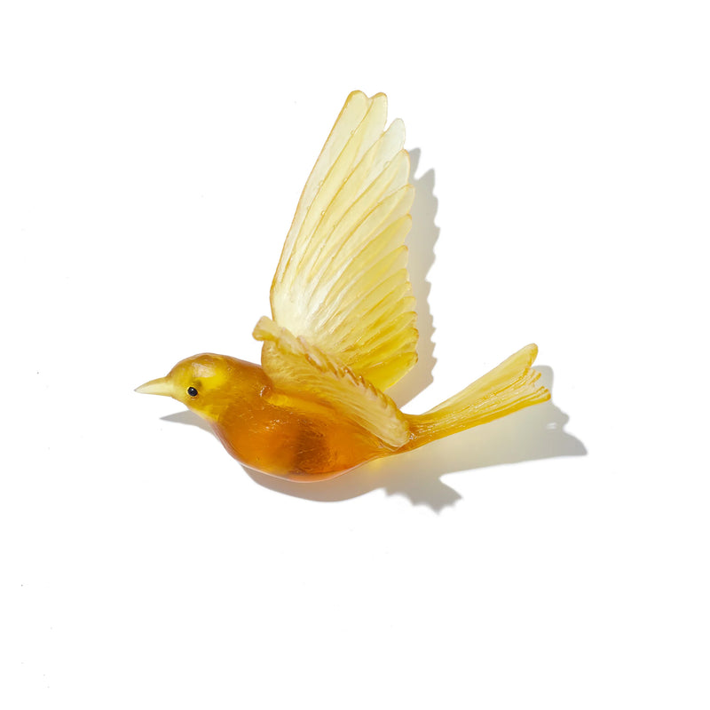 Glass Hihi / Stitchbird  Wall Sculpture  | by Luke Jacomb Studio