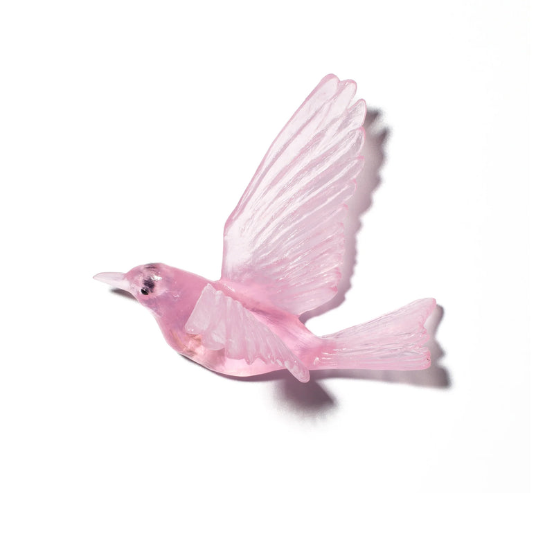 Glass Hihi / Stitchbird  Wall Sculpture  | by Luke Jacomb Studio
