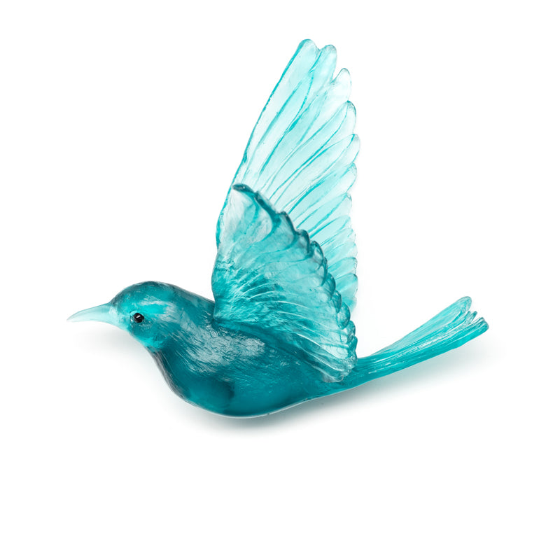 Glass Hihi - Stitchbird Wall Sculpture - Jade | by Luke Jacomb Studio