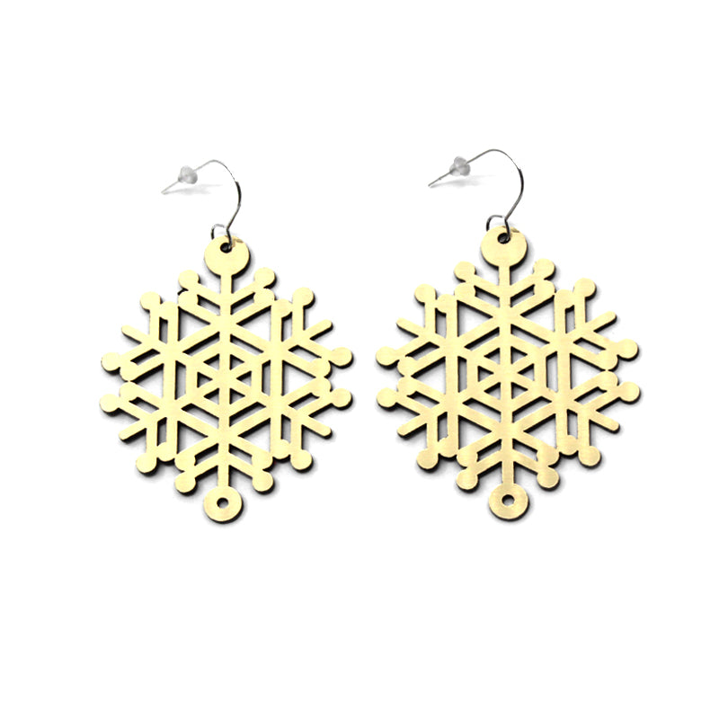 Hinetakurua - Takurua Whareana Earrings - Gold | by Nichola Te Kiri