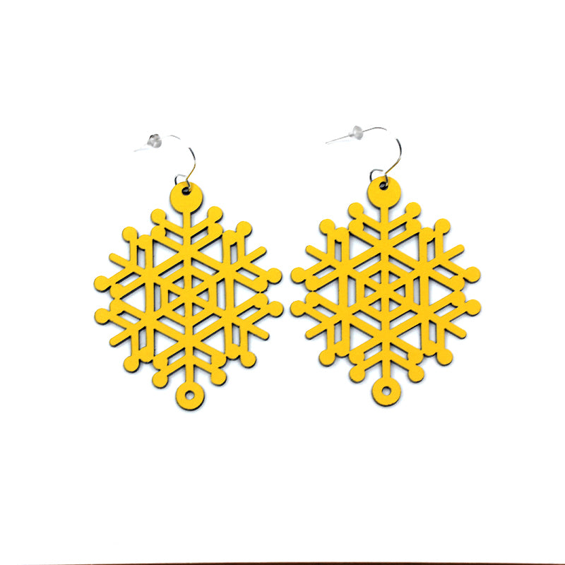 Hinetakurua - Takurua Whareana Earrings - Yellow | by Nichola Te Kiri