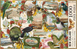 Birds & Postcard - 1000 Piece Jigsaw Puzzle