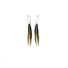 Petite Gold Feather Up-cycled Earrings | by Ronja Schipper